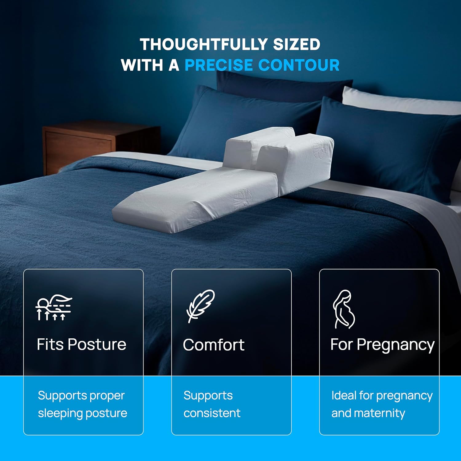 Howie Mandel's Miracle Pillow for Severe & Chronic Neck Pain Relief, Snoring & Acid Reflux & Pregnancy. for Sleep, Spine & Brain Health. - Image 4