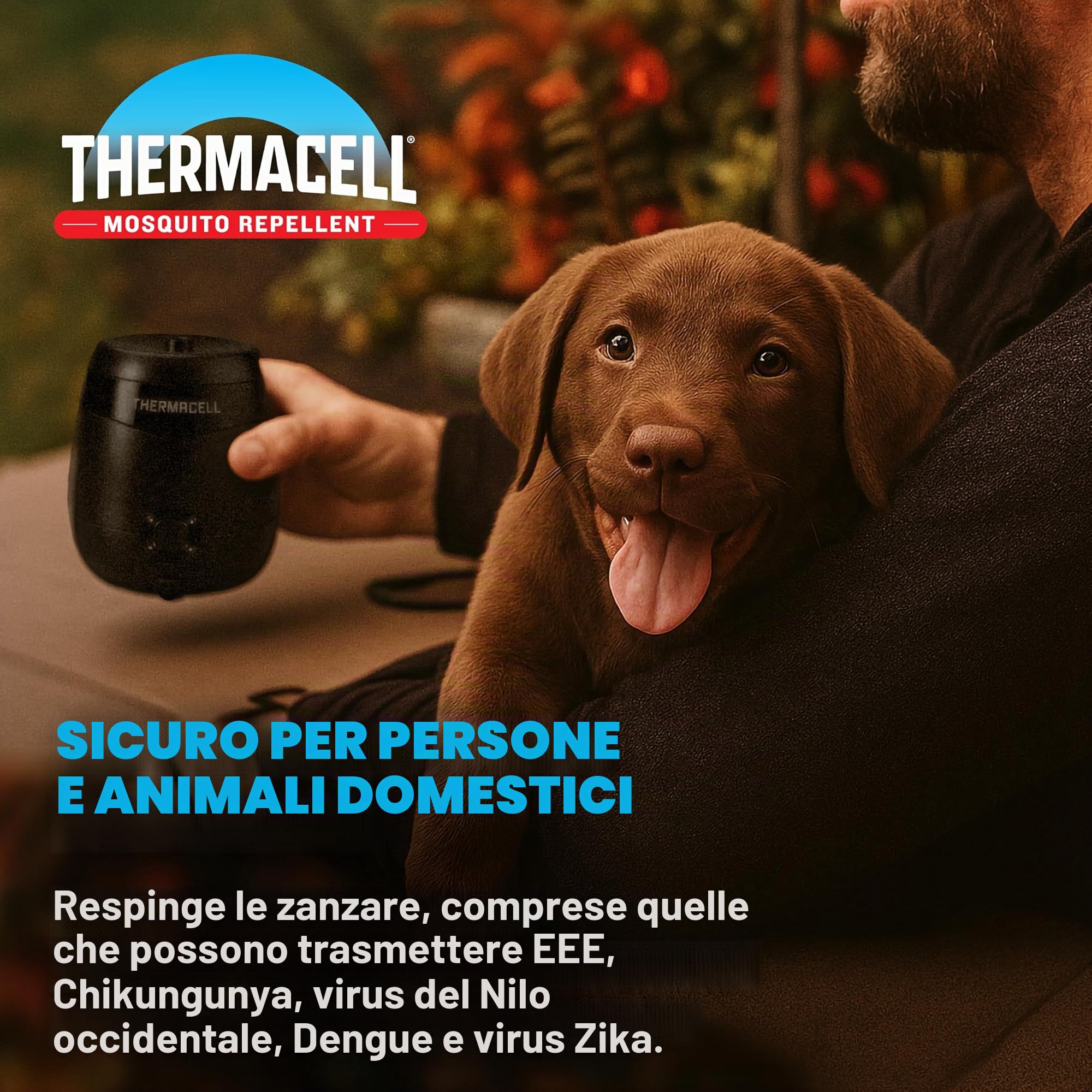 Thermacell E65XA - Repellente per zanzare ricaricabile con stazione di accoppiamento