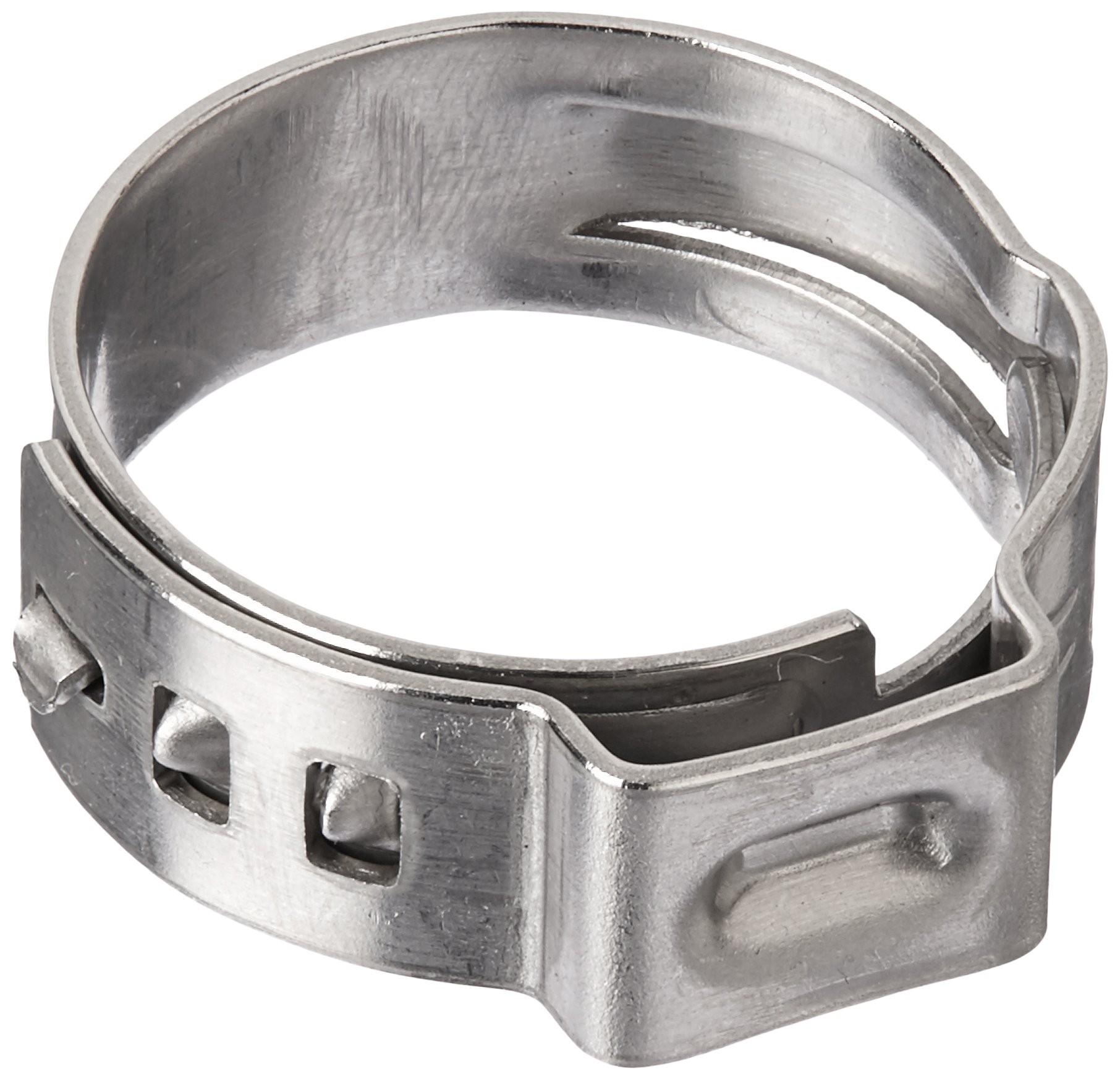 Oetiker 16700017 Stepless Ear Clamp, One Ear, 7 mm Band Width, Clamp ID Range 14.5 mm (Closed) - 17 mm (Open) (Pack of 50)