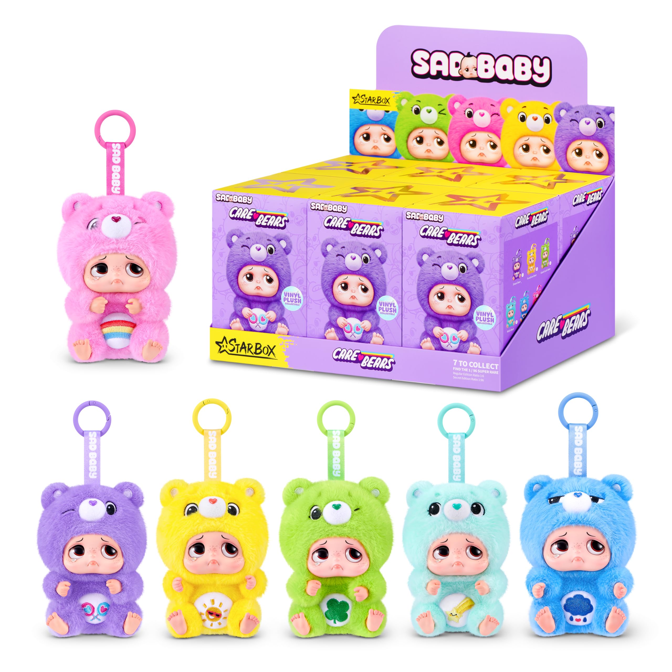 STARBOX Sad Baby Care Bears 6 Pack