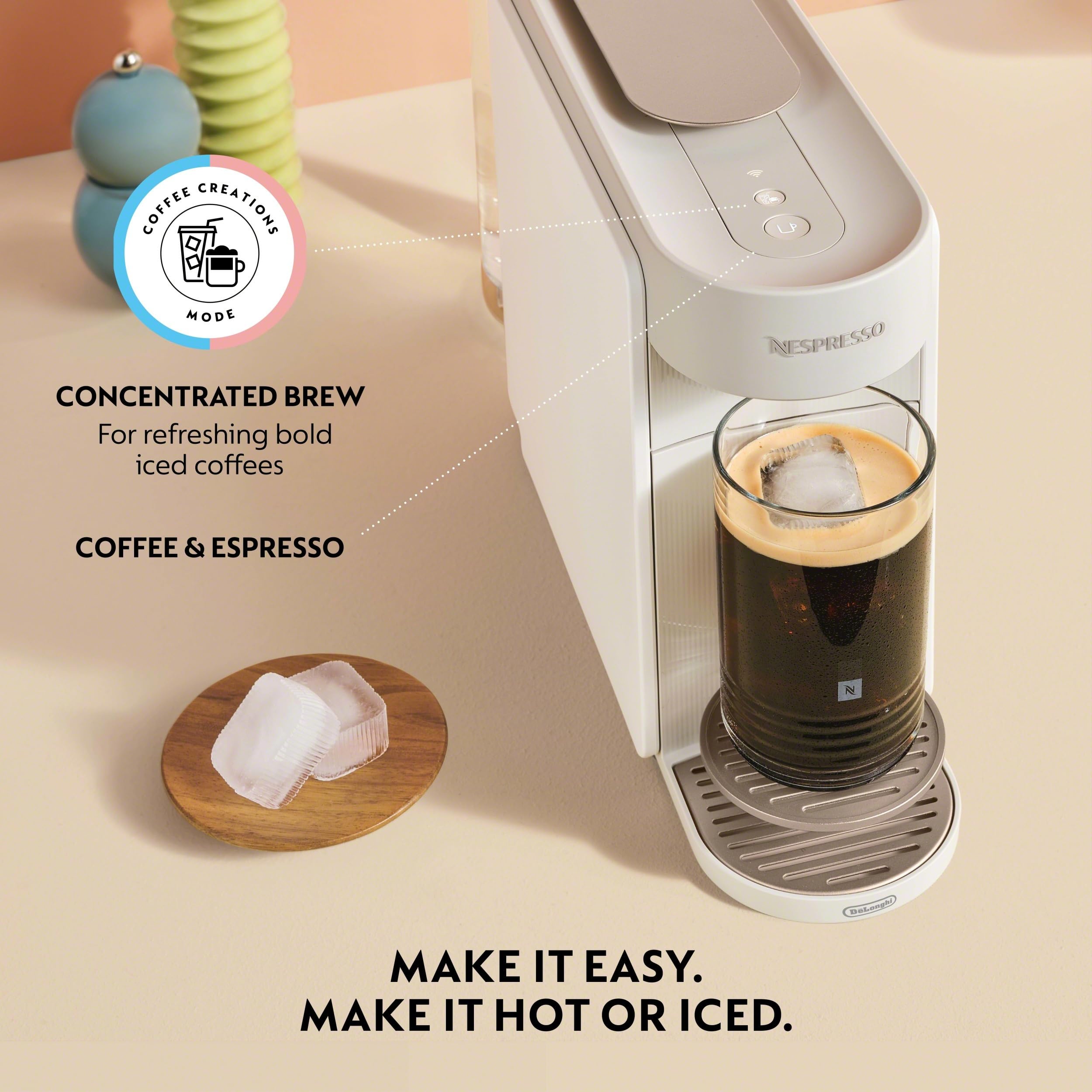 Nespresso DeLonghi Vertuo Up Máquina de café y café espresso Blanco