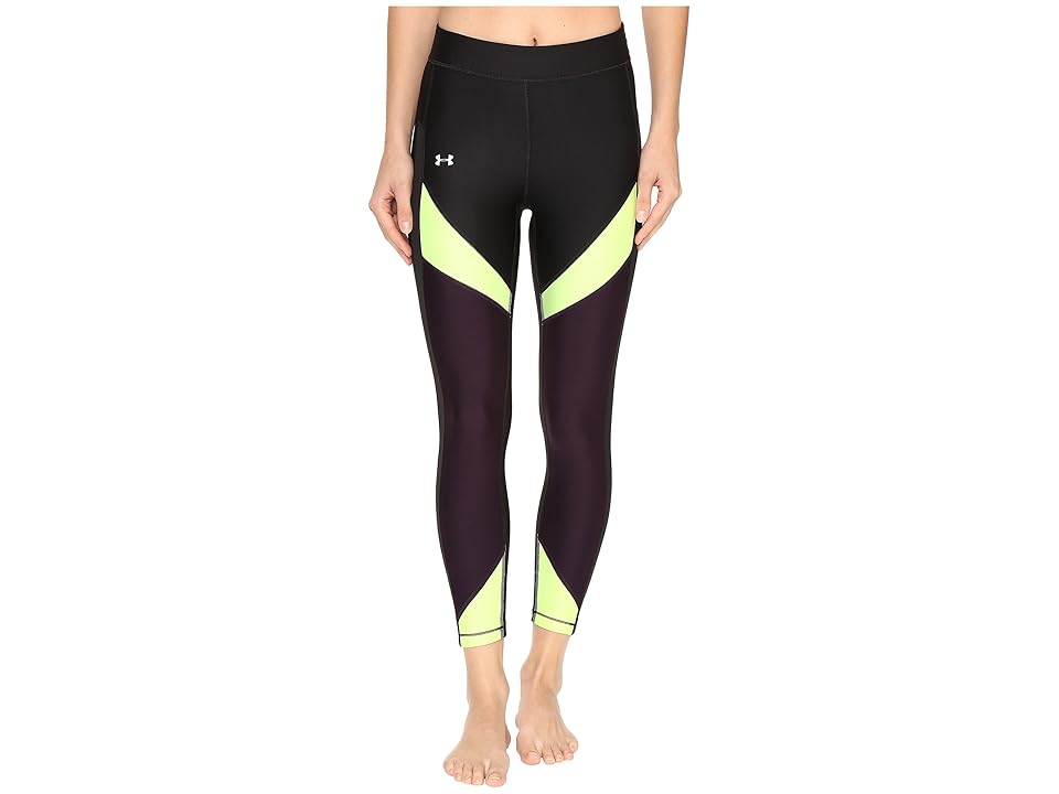 

Under Armour HG Armour Color Blocked Ankle Crop Pants (Black/Pale Moonlight) Women's Casual Pants