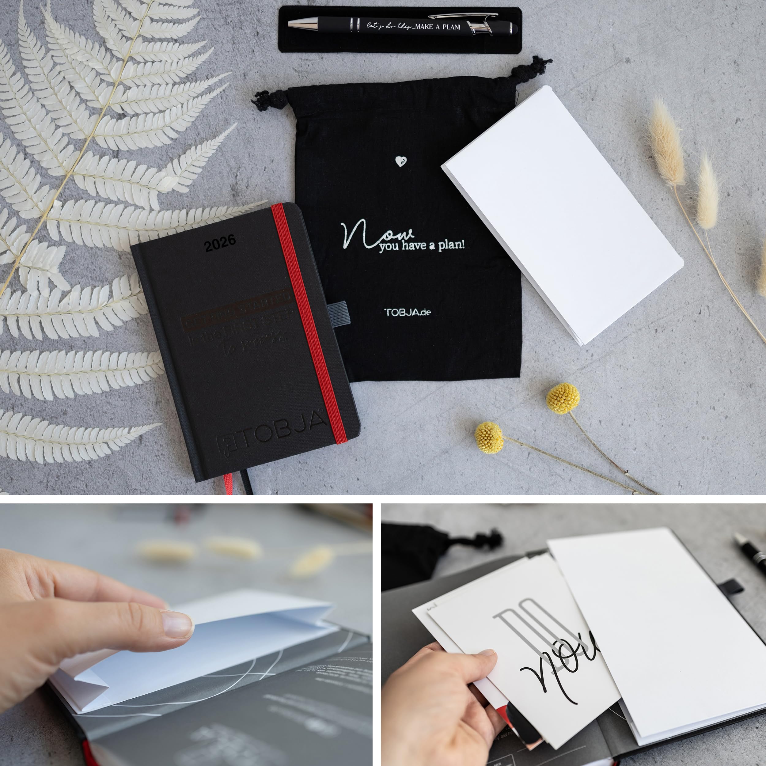 TOBJA® Calendar 2025 A6 1 Week 2 Pages - Book Diary As Planner - View #4