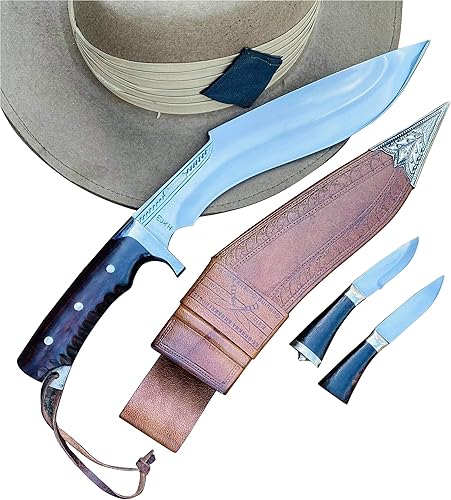 Gorkhas Khukuri - Cuchillo Kukri de 11 pulgadas para modificar el caballo de batalla Kukri, machete de trabajo completo - Hoja de acero de alto