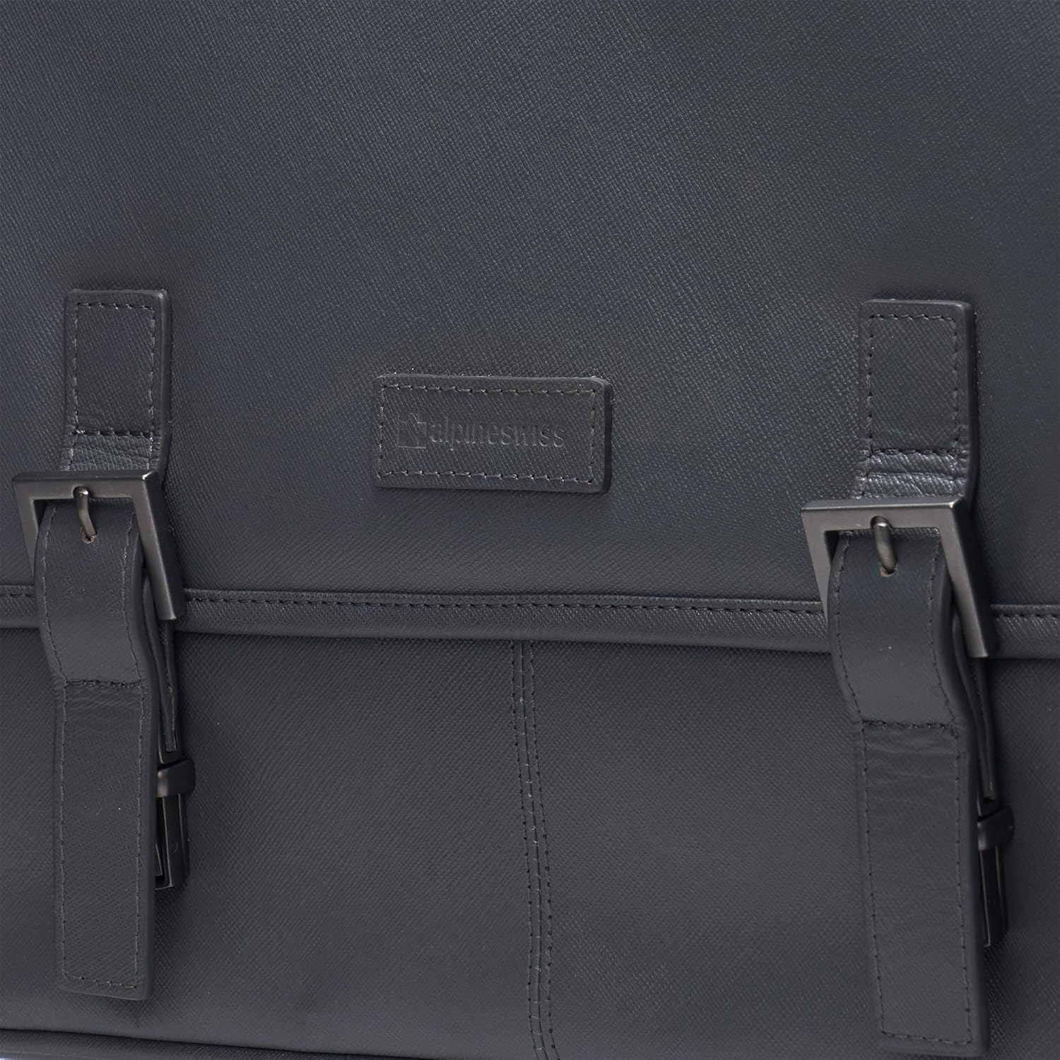 Free Shipping Over $50 Alpine Swiss Genuine Leather 15.6” Laptop Briefcase Flap Over Messenger Bag GRY Flash Deals - 50% OFF Alpine Swiss Genuine Leather 15.6” Laptop Briefcase Flap Over Messenger Bag GRY