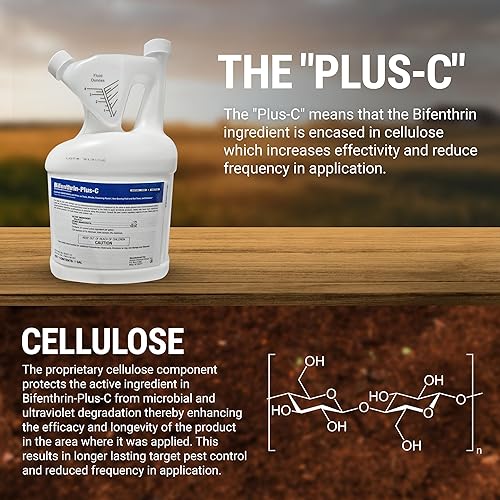 Miniatura 9 de Bifenthrin-Plus-C - Termiticida insecticida se mezcla fácilmente con agua para interiores y exteriores  Uso industrial comercial residencial