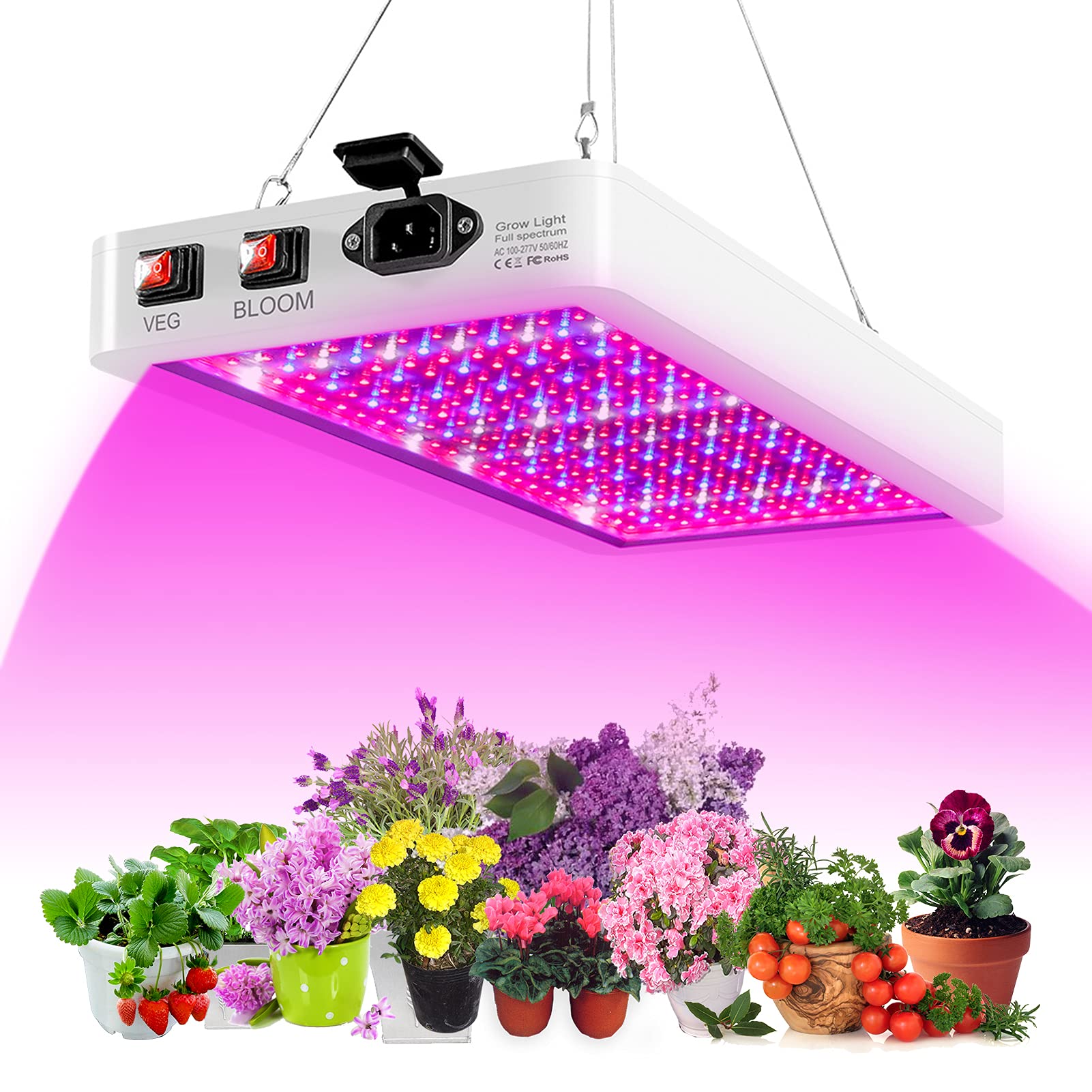 Buy 2000W LED Grow Light for Indoor Plants 312 LEDs Full Spectrum