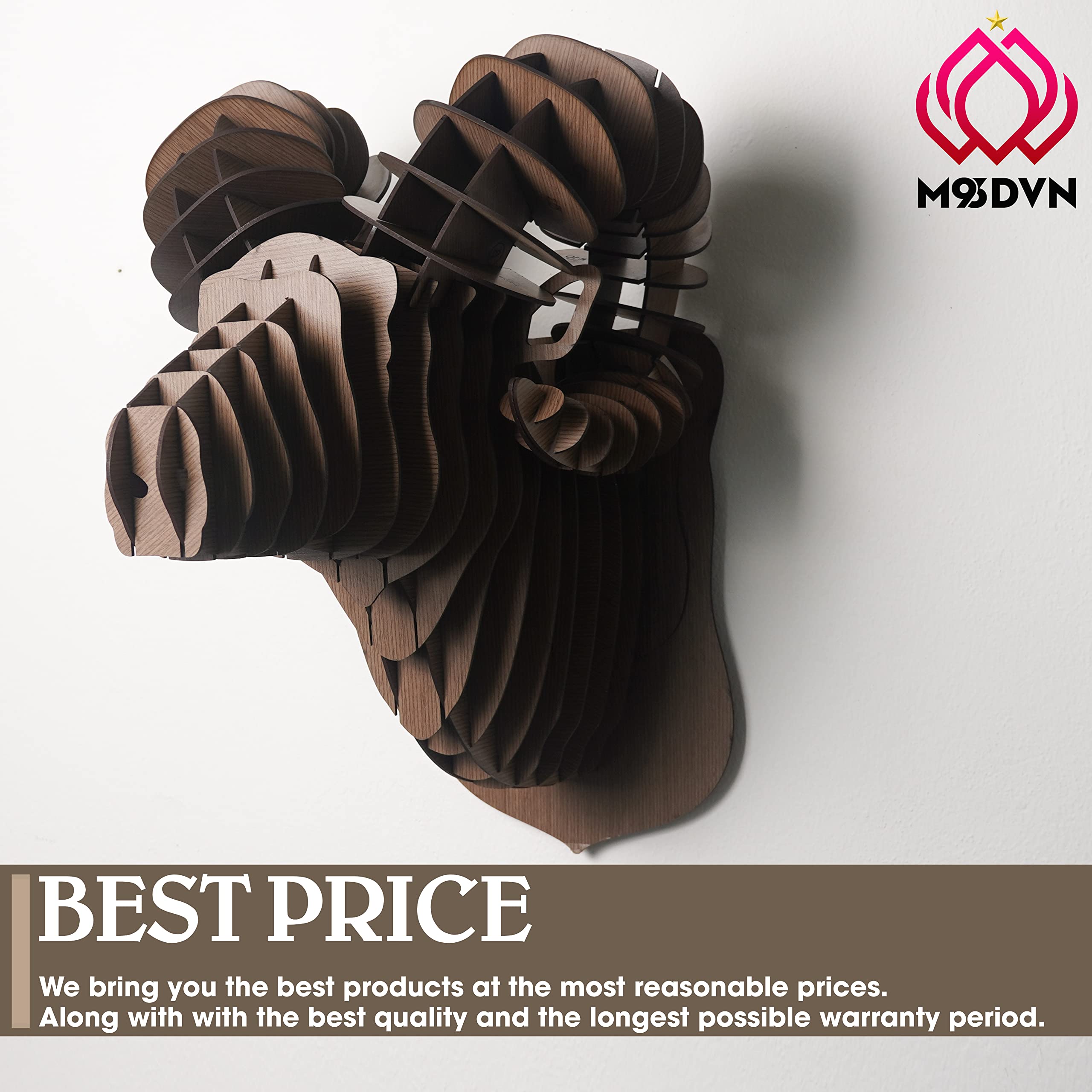 Folpus Schaf Schädel Skulptur - Wanddekoration Mit Lockenhörnern