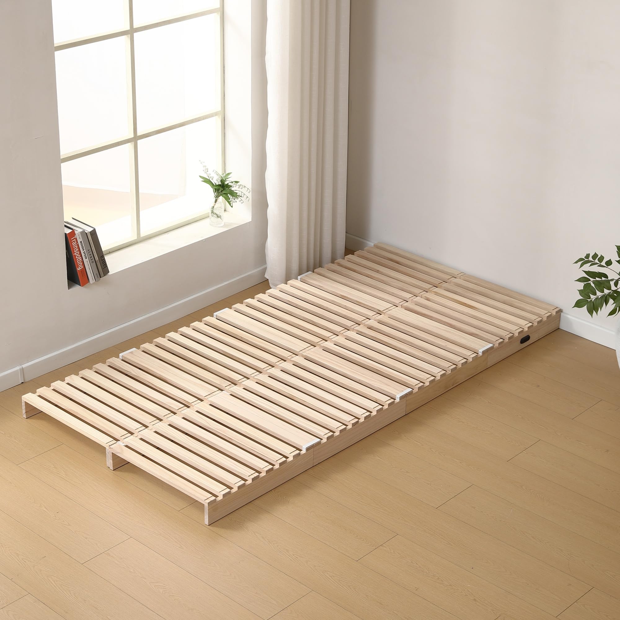 すのこベッド 置くだけで完成！パレットベッド 50cmタイプ　8枚セット Amazon｜STPZHXC パレットベッド すのこベッド 天然パイン材