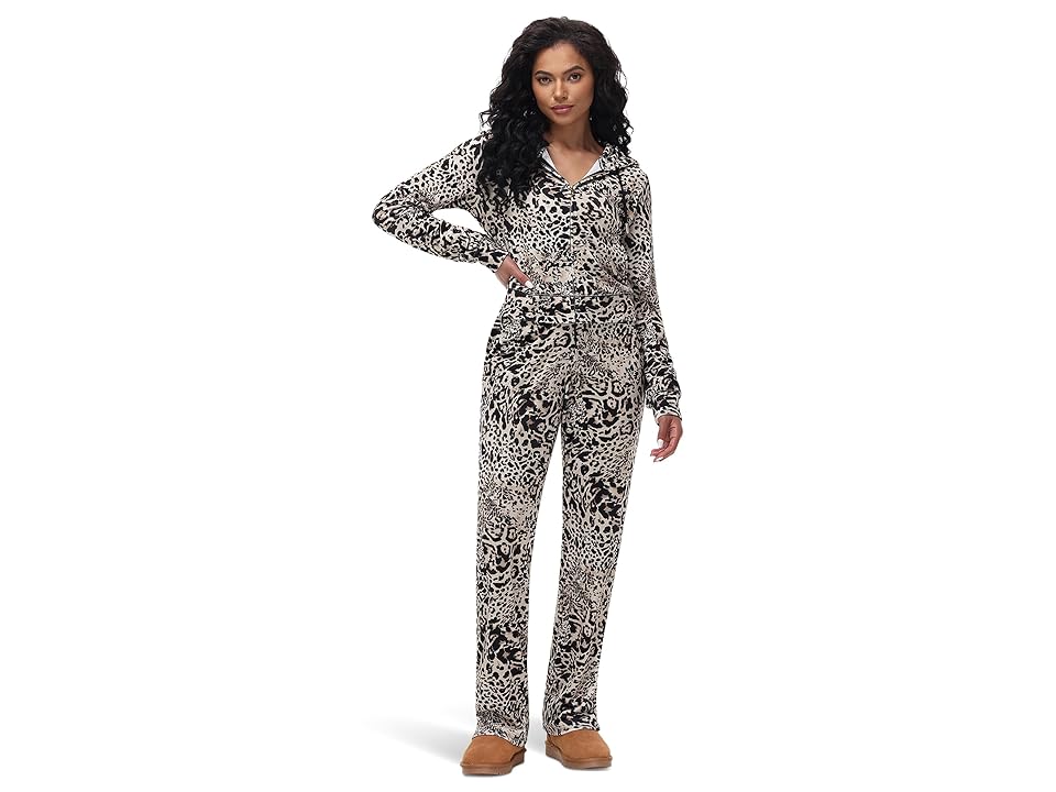 Juicy Couture Printed Classic Juicy Hoodie Juicy Ocelot Womens Sweatshirt