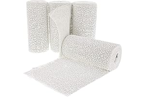 4 Pack Plaster Cloth Rolls for Belly Casting, Mask Making, Paper Mache...