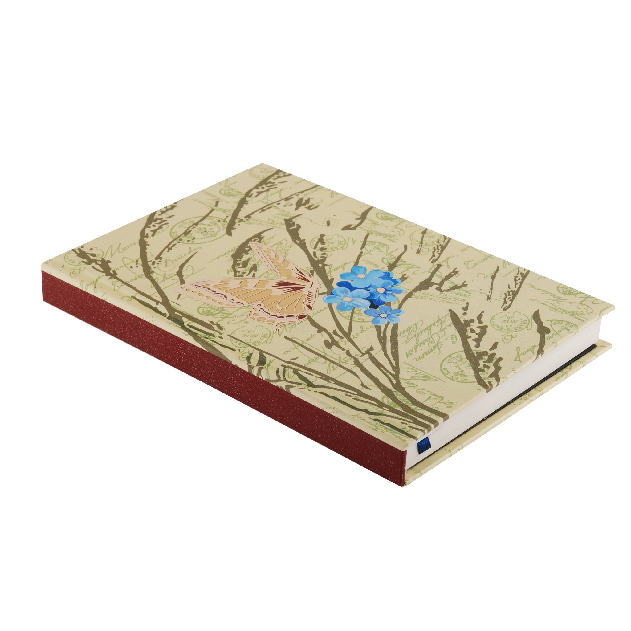 Amazon | Pinaken ハードケースカバー 紙 ノートブック 日記 (植物シダ