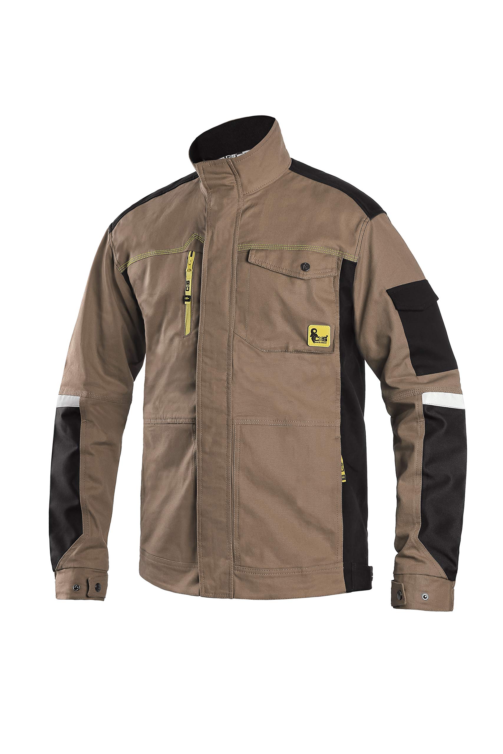 CXS Stretch Herren Arbeitsjacke, Bundsjacke, Arbeitsbundjacke - Hochwertige, komfortable und atmungsaktive Arbeitsovealls für Herren mit modernem Schnitt Gr.54