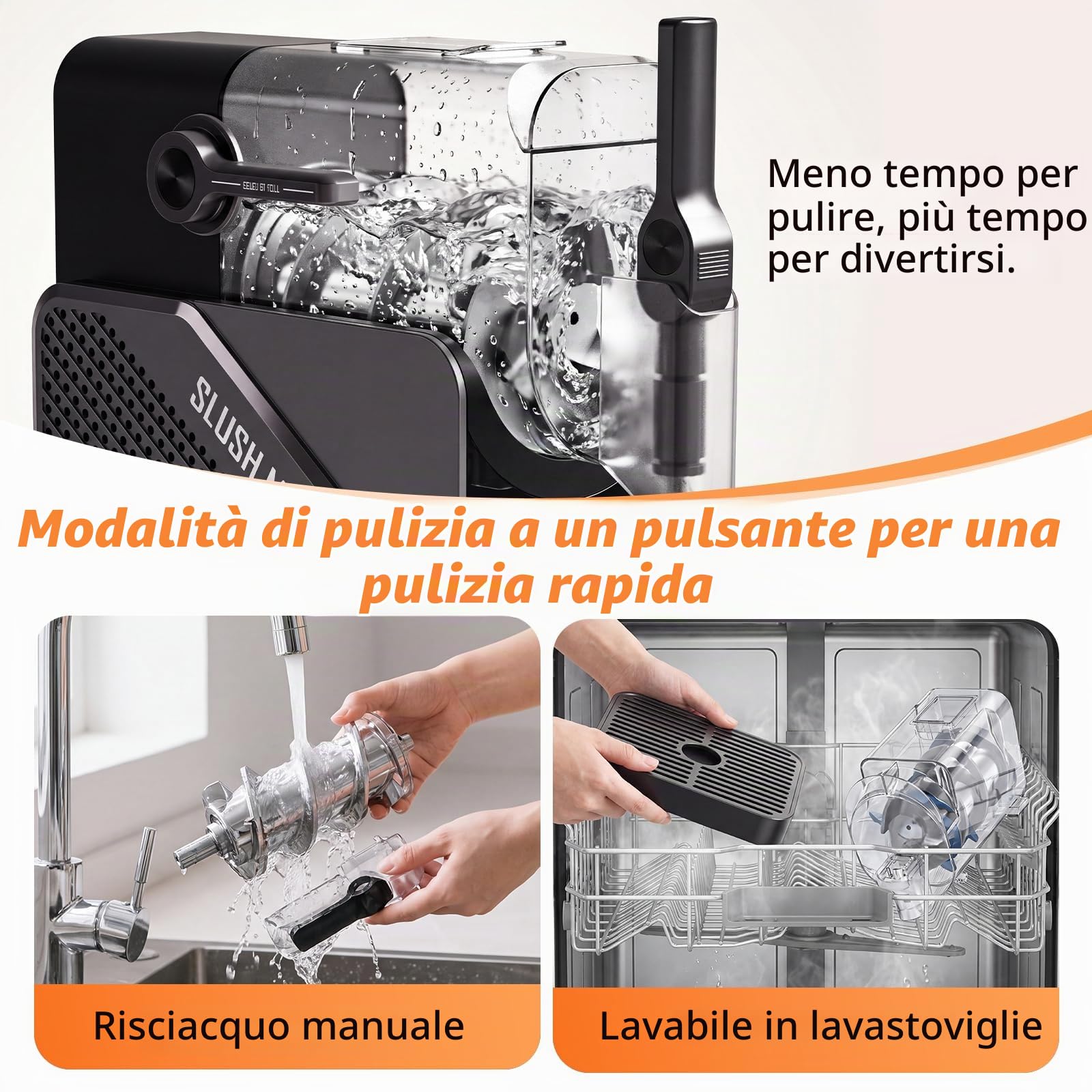 Macchina per Granita,granitore per granite slushie machine 2.5L 7 programmi