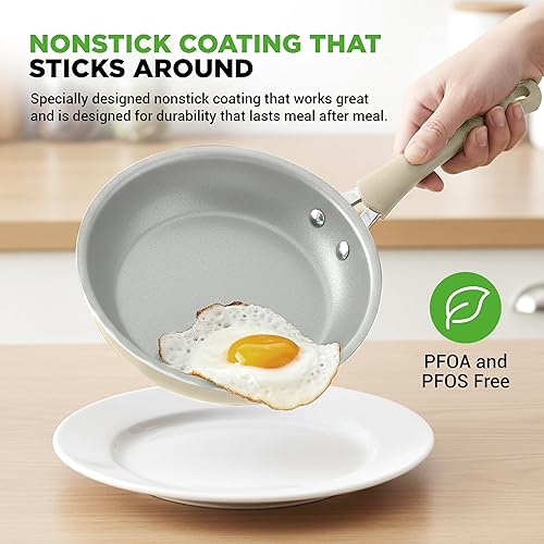 Miniatura 5 de NutriChef Juego de 20 utensilios antiadherentes para hornear y utensilios de cocina, utensilios que incluyen ollas y sartenes para hornear hechos