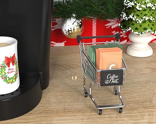 Miniatura 2 de 2 unidades de soporte para paquetes de azúcar, contenedor de edulcorante de metal, accesorios de café para restaurante y hogar, cesta de bolsa de té