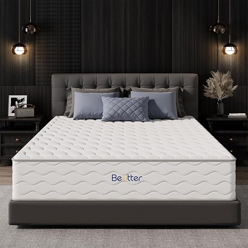 Bedtter 14 Inch Queen Extra Firm Hybrid Mattress for Heavy People, Cooling Gel Memory Foam, 7-Zone Ergonomic Support, Strong Edge Support, No Sagging