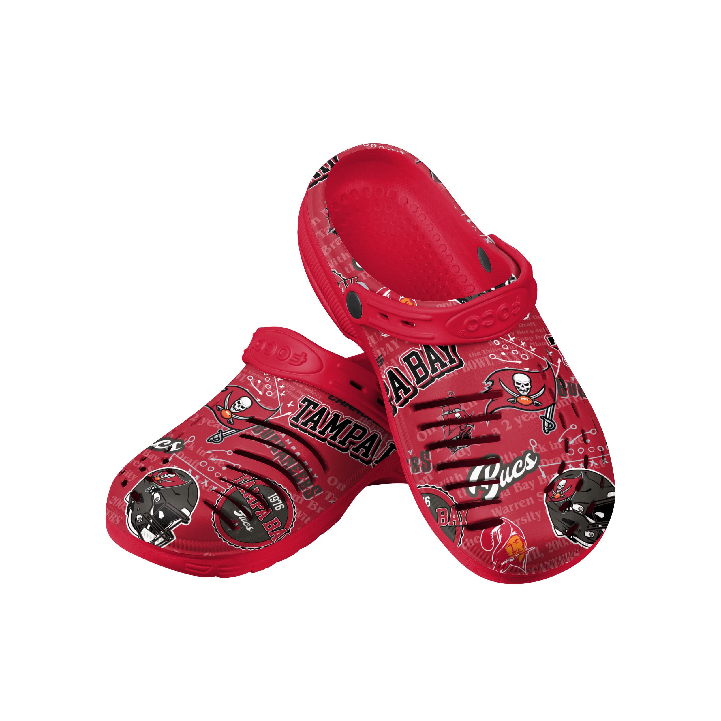 FOCO Arizona Cardinals NFL Mens Historic Print Clog with Strap