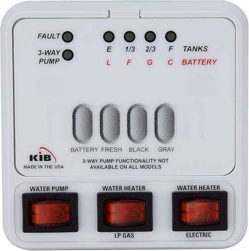 Miniatura 3 de Panel de monitor de sensor de tanque RV M23  Reemplazo KIB  Incluye kit de arnés de cables  Sensor de nivel  Sensor de nivel de agua dulce o tanque