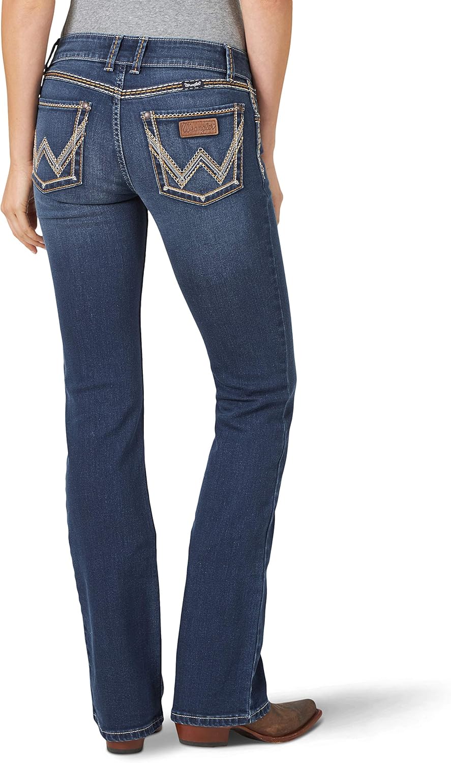 Wrangler Women’s Cash Mid Rise Vented Hem Ultimate Riding Jean