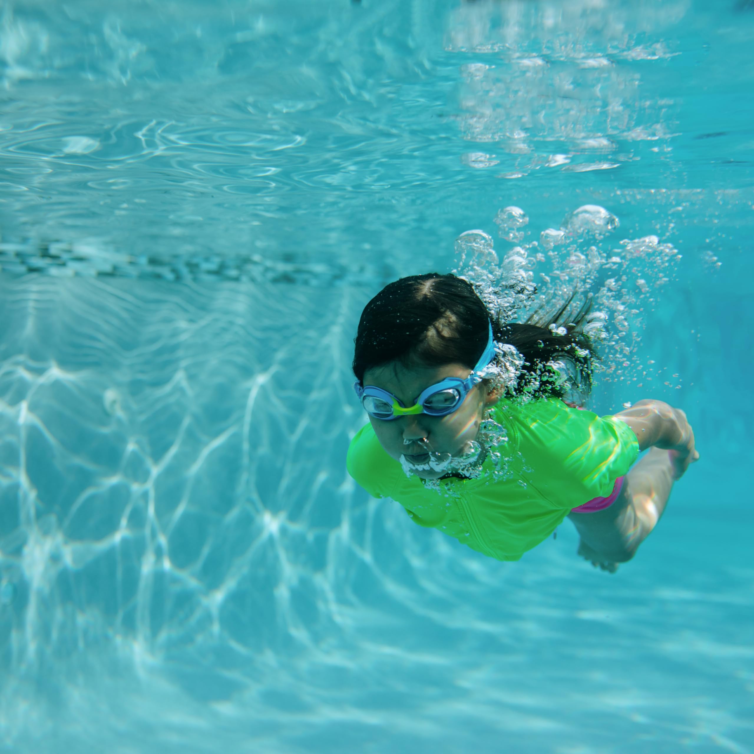 SwimZip UPF 50+ Short Sleeve Rash Guard for Boys' and Girls' - Baby, Toddler, Kids Neon Green