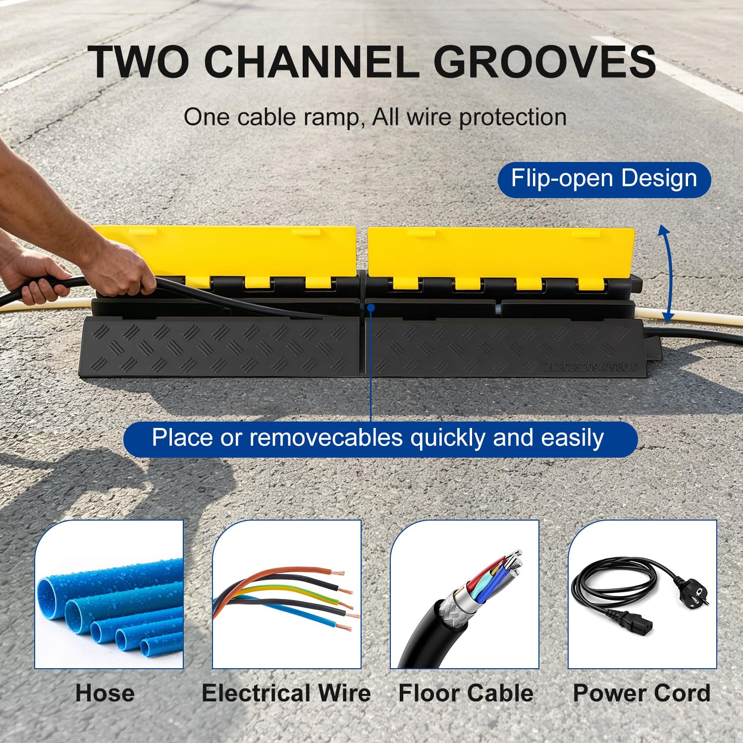 Rubber Cable Ramps - Protect Your Outdoor Cords -5