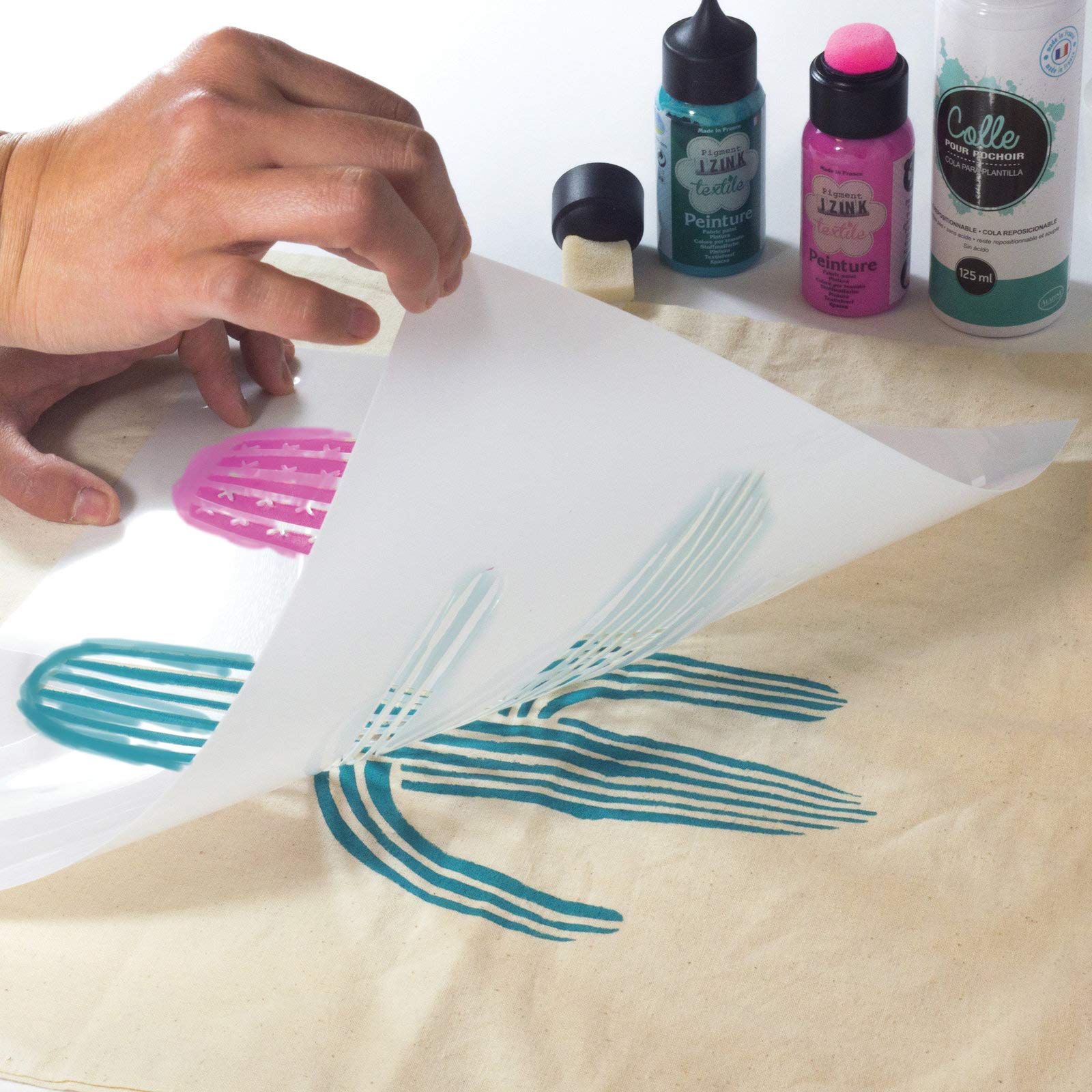 Aladine - Pochoir DIY Multi Géométrique - Scrapbooking, Décoration Et