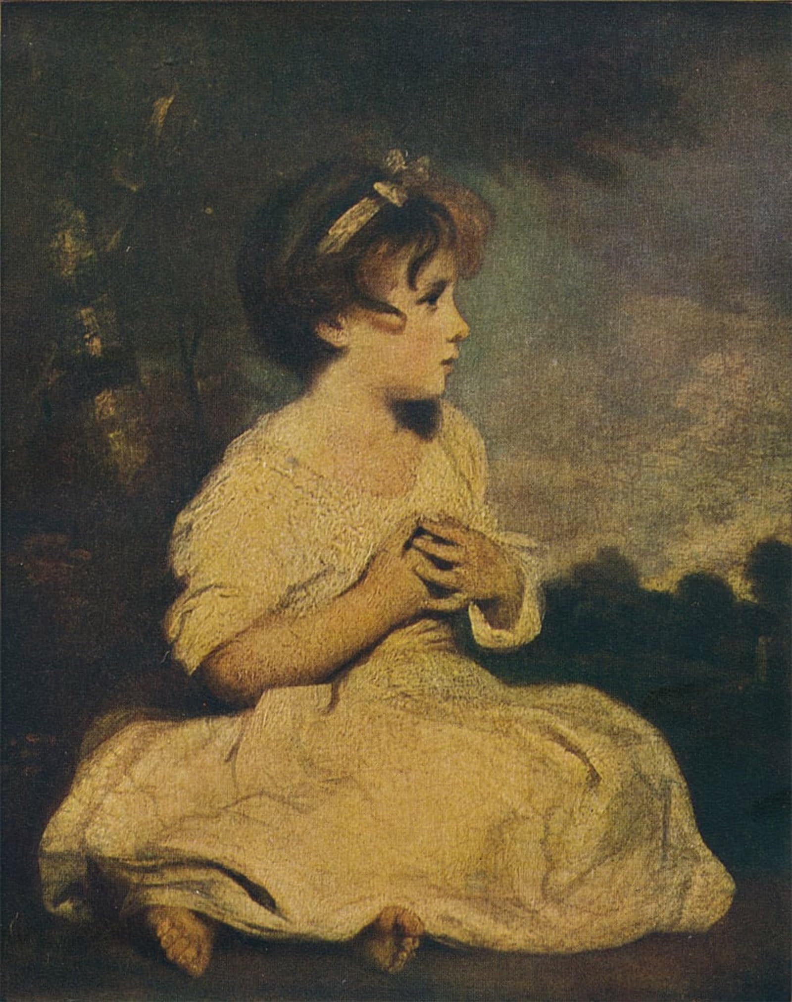 ARTXLXXBN Famous Prints Artwork Pictures Poster Painting Art the Age of Innocence by Joshua Reynolds Artwork Landscape Pictures for Home Decor 60x90cm
