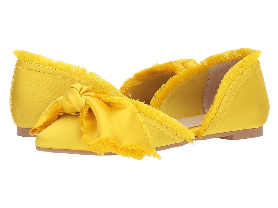 

Seychelles Bed Breakfast (Yellow Satin) Women's Flat Shoes