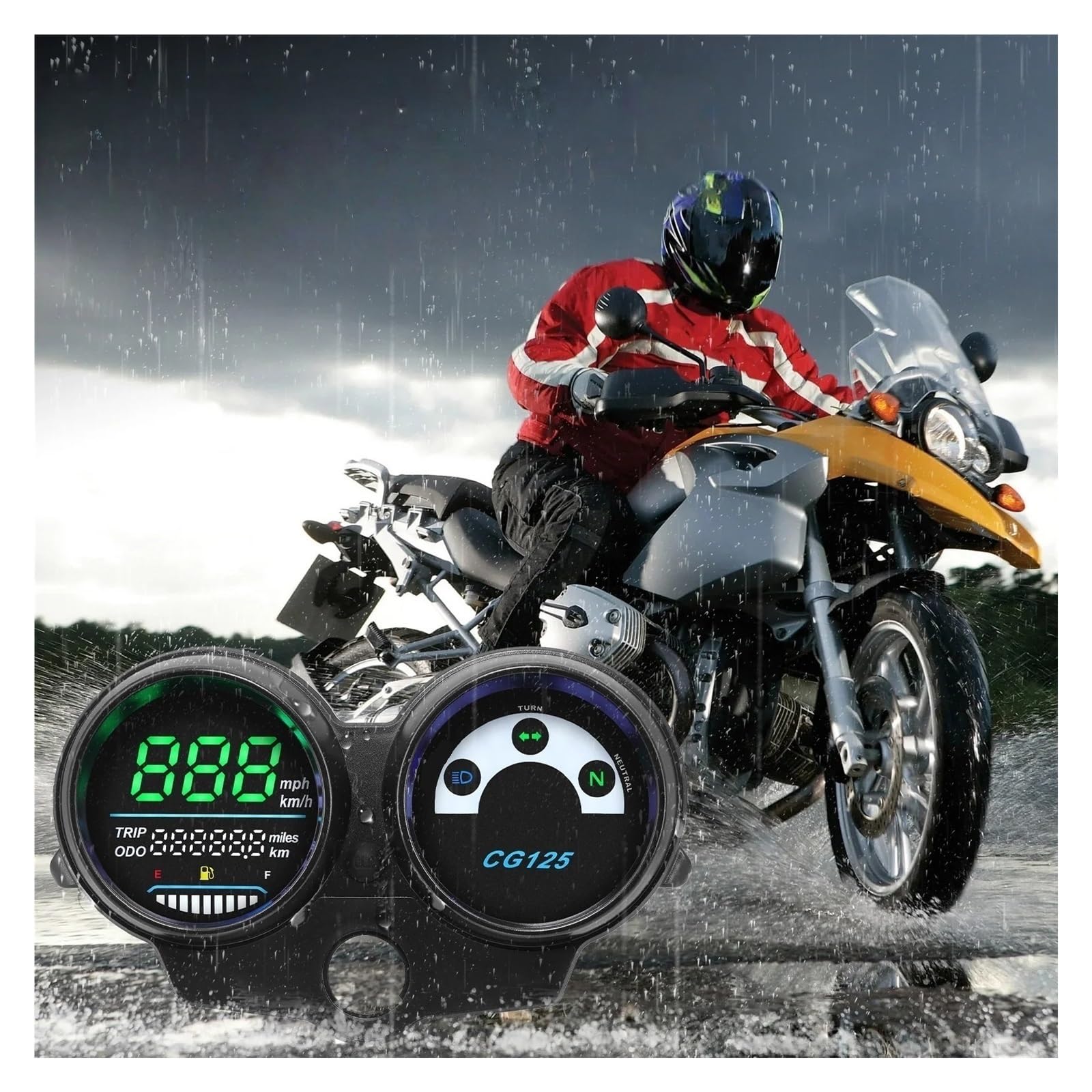 Contachilometri universale Tachimetro per moto per CG per Titan 150 2010 2012 pannello elettronico digitale contachilometri contagiri
