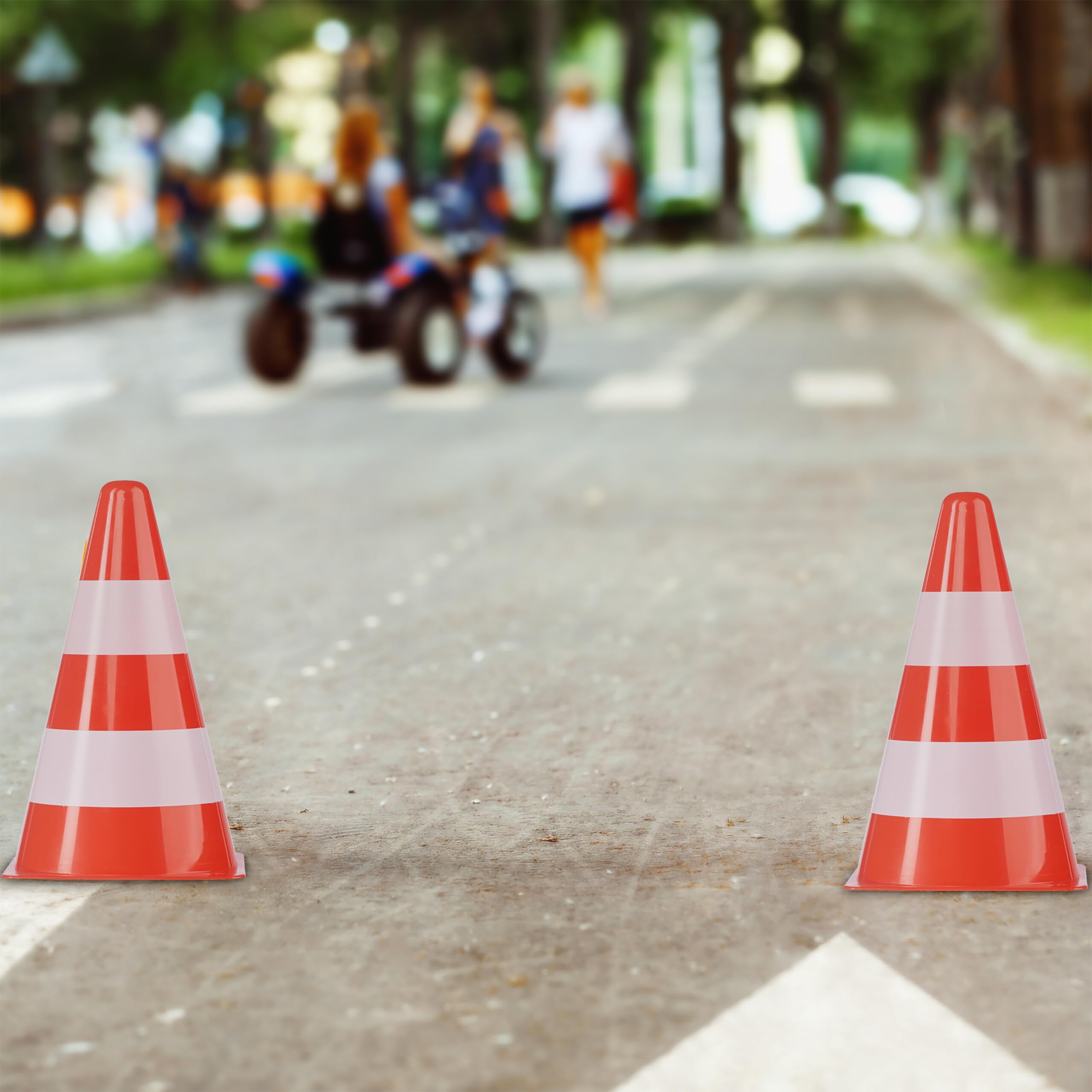 Coni Stradali Riflettenti - Set Da 10 Pezzi | 50 Cm Per Traffico E Cantieri - Foto 7