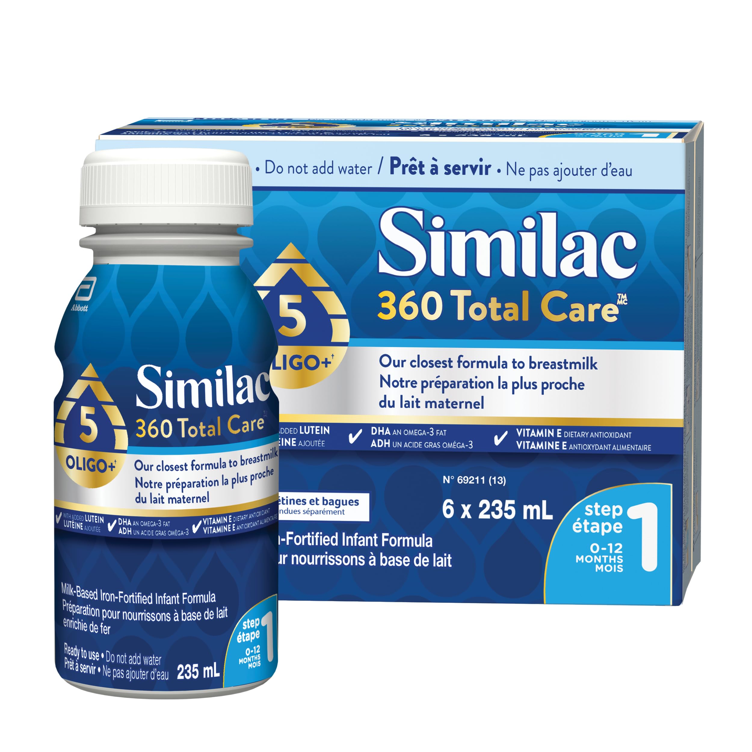 SIMILAC 360 Total Care Step 1 Ready-To-Feed 6x235mL Bottles - 2