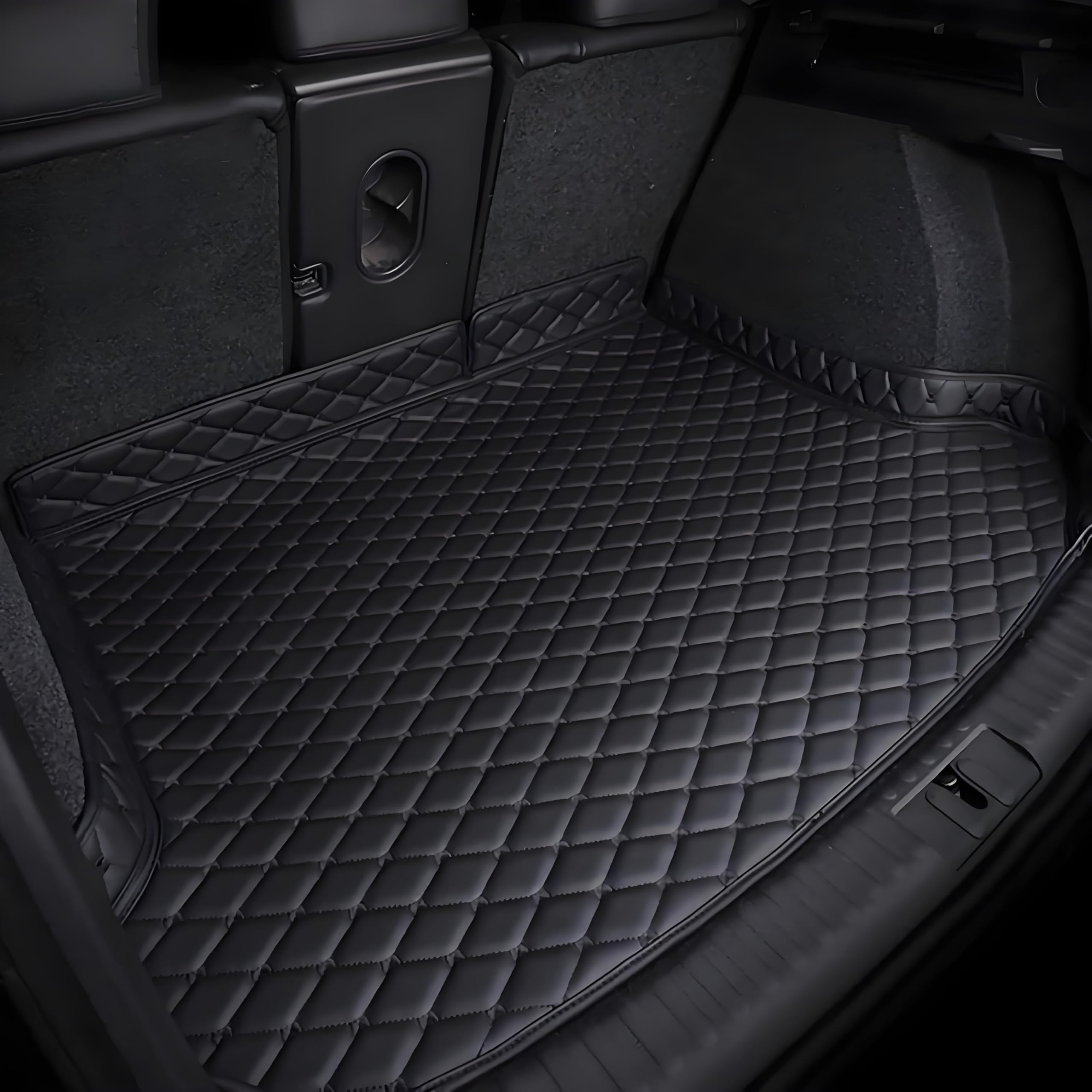 ONEMAJI Boot Liner for ACURA RDX 2006-2012, Trunk Mat Heavy Duty Cargo Liner Waterproof Rug Protector Luggage Tray Tough Guard Anti-Slip Cover,Black