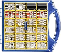 Vista 1 de haisstronica 220 piezas Kit de lengüetas de alambre de cobre estañado, 110 piezas AWG 8 6 4 2 1 Lengüetas de cable de batería resistentes