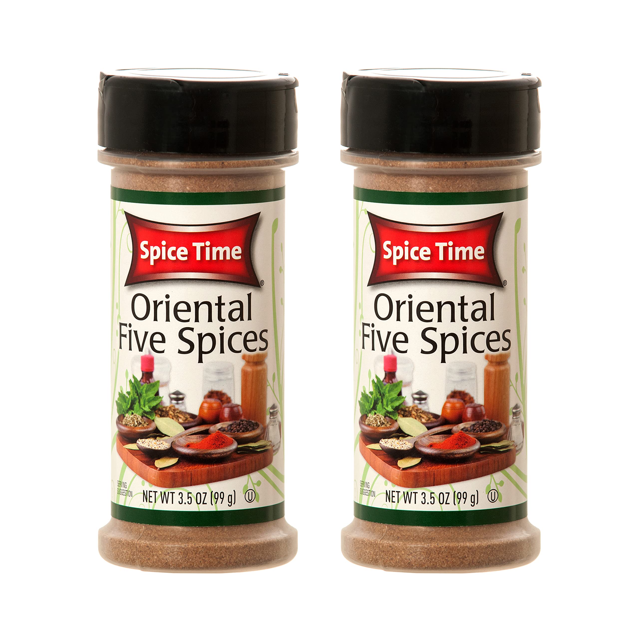 Spice Time Oriental Five Spices 3.5 oz. Shakers (2 Pack) BBQ Game Season