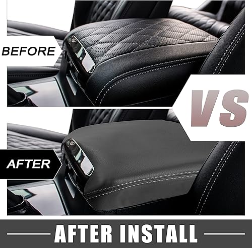 Miniatura 5 de Funda para reposabrazos de asiento de consola central de automóvil, tapa protectora interior, fundas de almacenamiento para Dodge para Ram 1500 2500