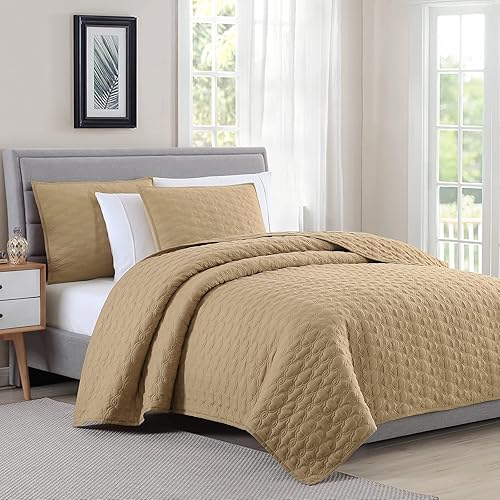 Miniatura 8 de BOURINA Juego de edredón bordado de 3 piezas de microfibra incluye 2 fundas de almohada y 1 edredón, tamaño King de 104 x 92 pulgadas, color gris