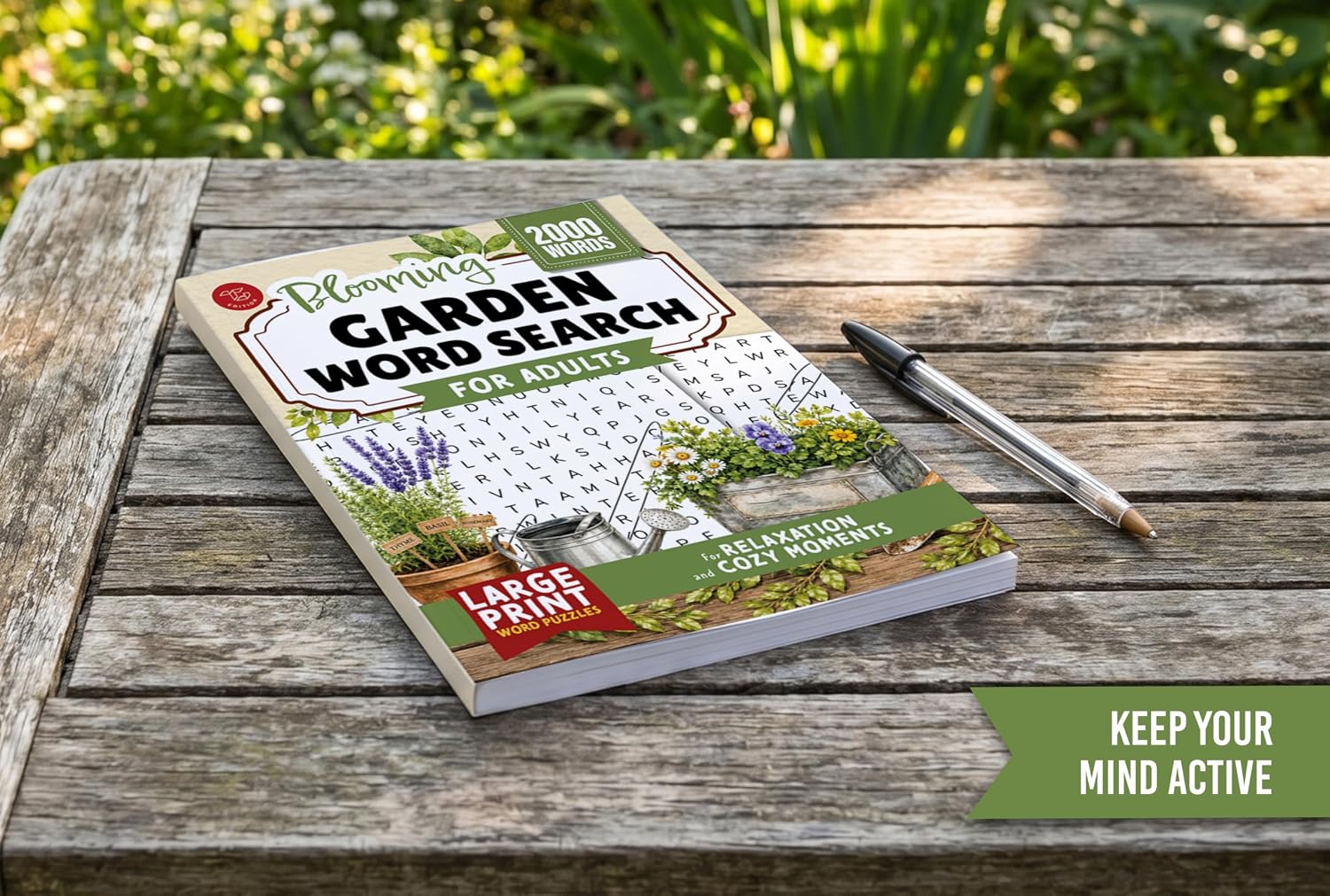 Blooming Garden Word Search for Adults: Large Print Word Puzzles for Relaxation and Cozy Moments (Word Find Books For Adults)