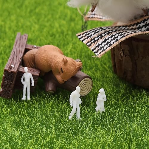 Miniatura 2 de The Lord of the Tools 100 piezas 1150 figuras blancas sin pintar, exquisitos modelos de personajes en miniatura, accesorios decorativos para hacer