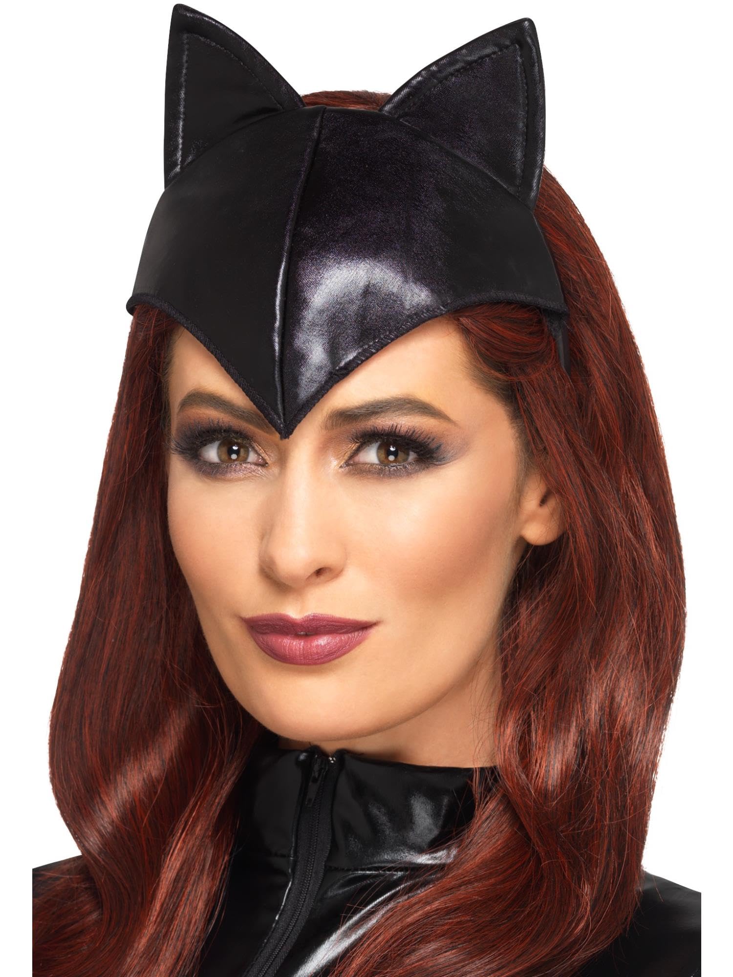 Smiffys Fever Cat Headband Black, Fever Fancy Dress, Cat Dress Up Hats