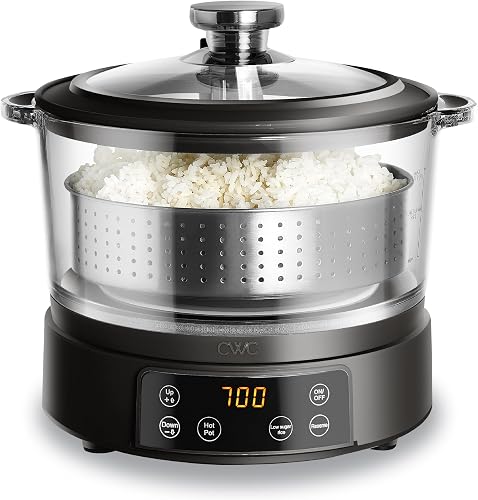 Cook With Color WGRC1 BLK rice cooker, 3.2-quart, Black
