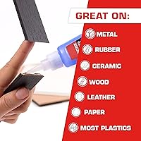 Vista 3 de Loctite Super Glue Professional Liquid, 20 Gram Bottle, 1 Pack - Clear Superglue for Plastic, Wood, Metal, Crafts, & Repair, Instant Glue Adhesive