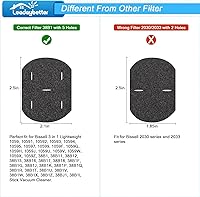 Vista 4 de Leadaybetter Filtro de repuesto 38B1 para aspiradora Bissell 3 en 1 38B1 38B1L 1059, comparable con la parte # 2037423 y 2037424
