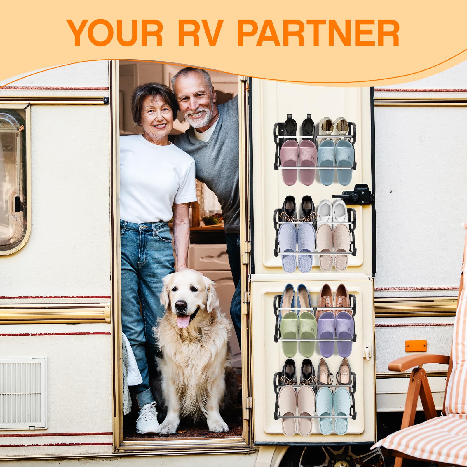 Shoe Rack For Rv Snapklik.com : 4 PACK Hanging Shoe Rack, Wall Shoe Rack For RV Shoe ...