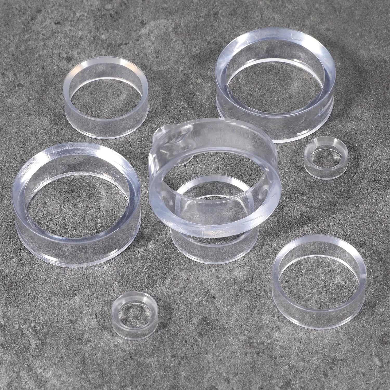 ElevateTech 15 Pcs Clear Sphere Display Stand, Plastic Sphere Stands Ball Stand Holder Rings Acrylic Clear Small, Medium, Large Round Baseball Ring Stands for Decorative Eggs Crystal Balls - 3 Sizes