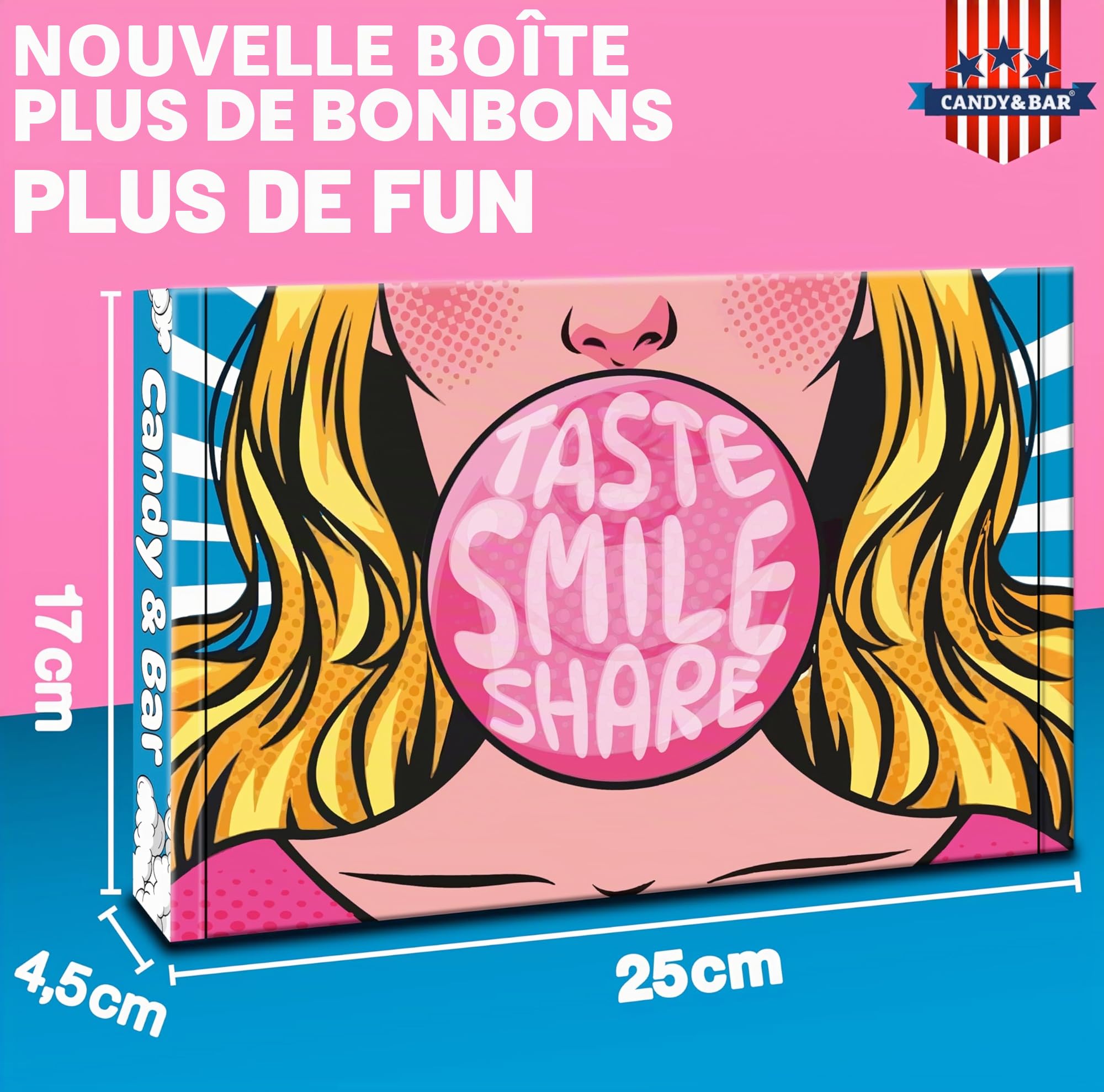 Crazy Sour Box - Import USA - Idée cadeau parfaite - Top ventes - Cadeau d'anniversaire de Pâques - Bonbons américains - Best Products.
