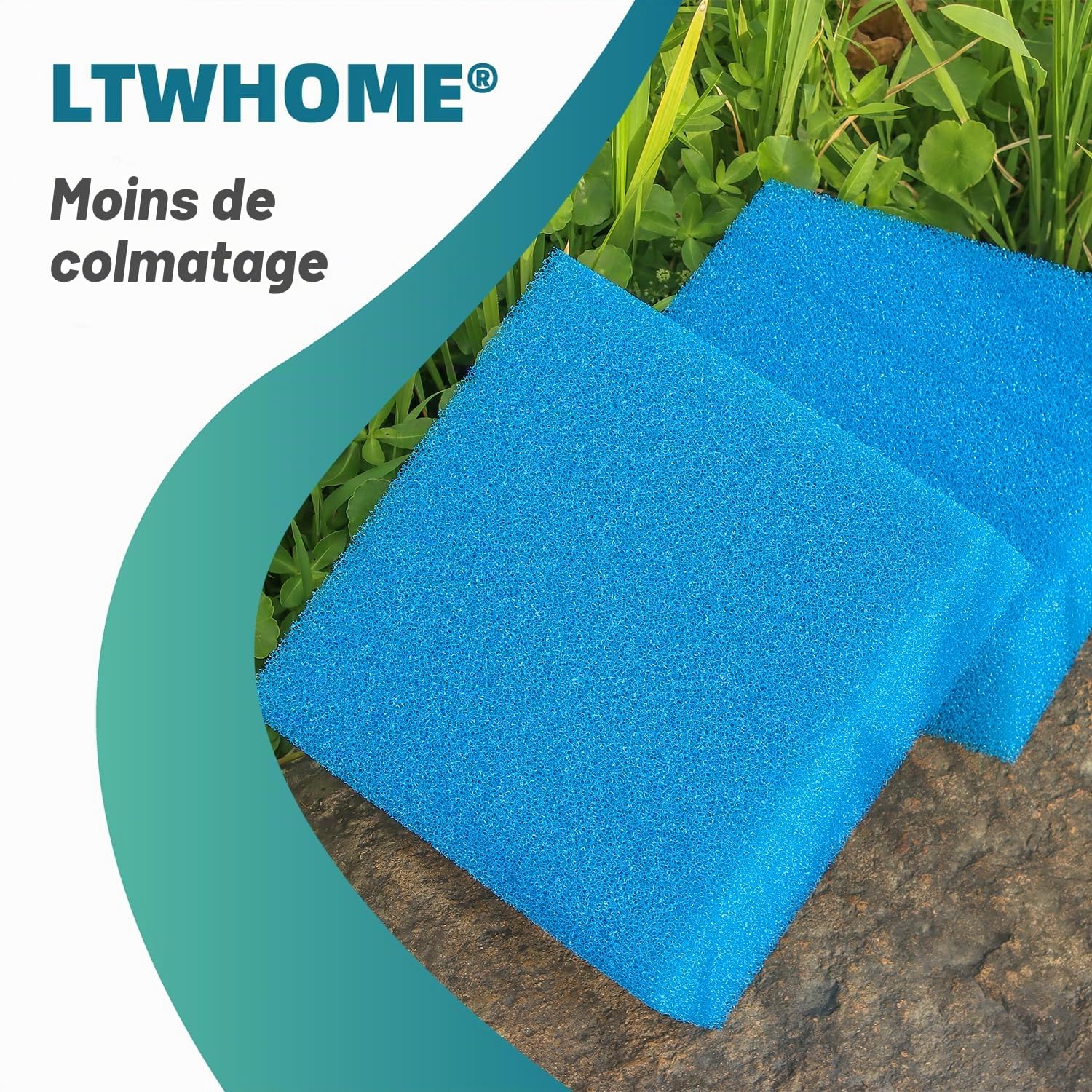 Compatible Remplacement Grossier Mousseux Filtration Eponge Convient pour Oase Biotec 5/10/30 (Paquet de 6)