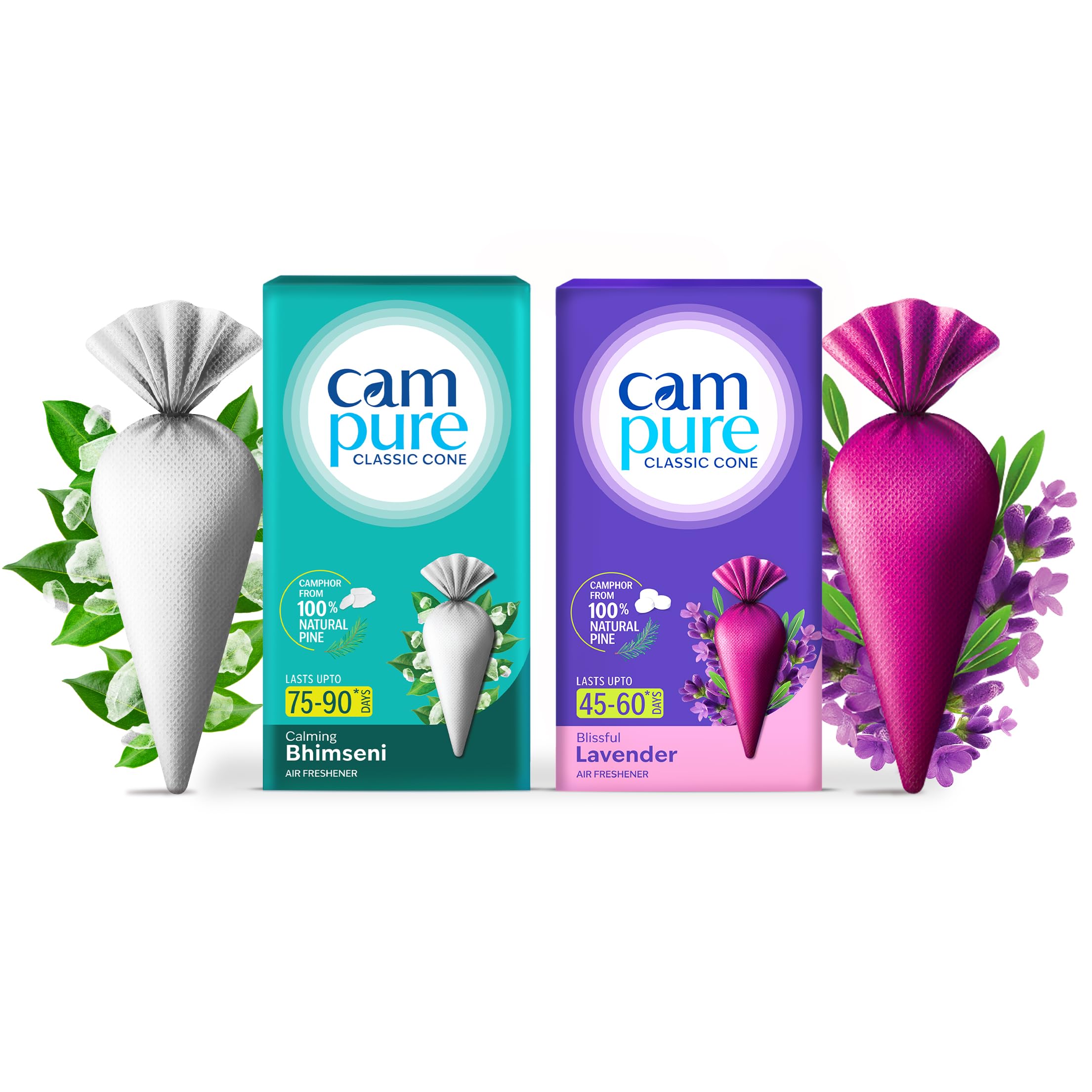 CamPure Camphor Cones - Lavender & Pine Pack -14
