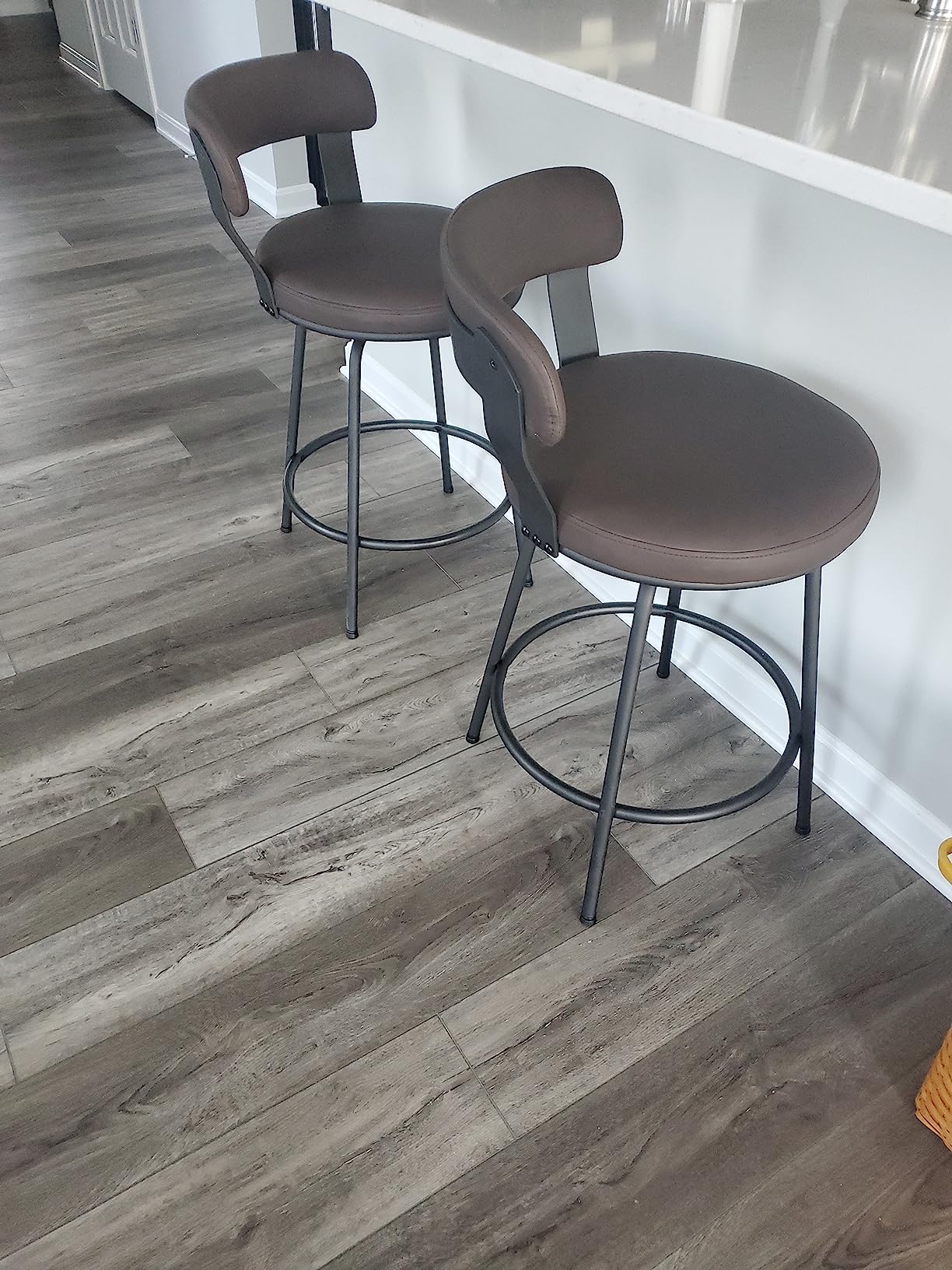 33/mo Finance FERFALDER Bar Stools Set of 2Swivel Counter Height