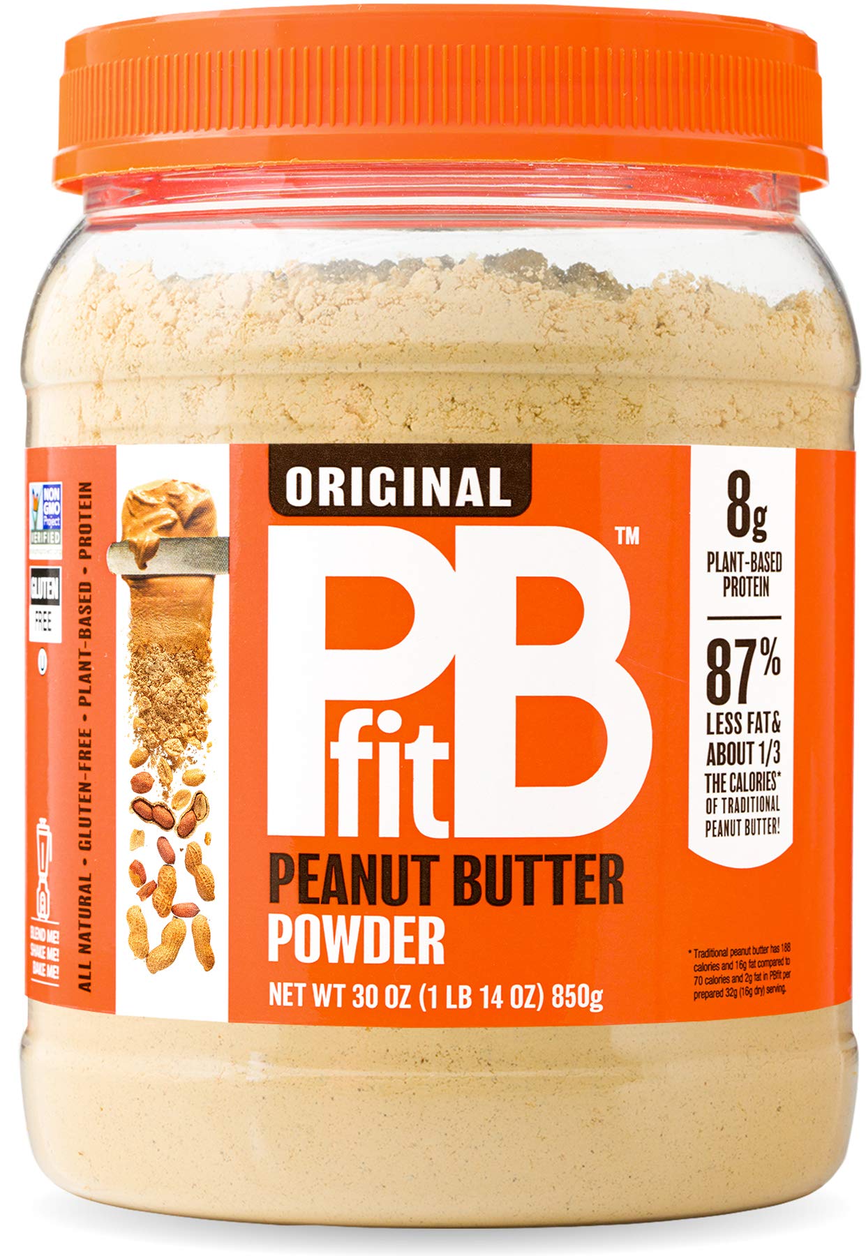 PBfit AllNatural Peanut Butter Powder, Powdered Peanut Spread From